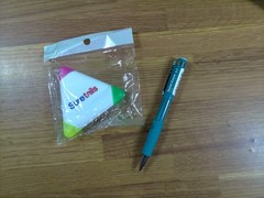 Pentel Twist-Erase 3 Mechanical Pencil 0.7 Turquoise Barrel/Free 3 color hi-lite