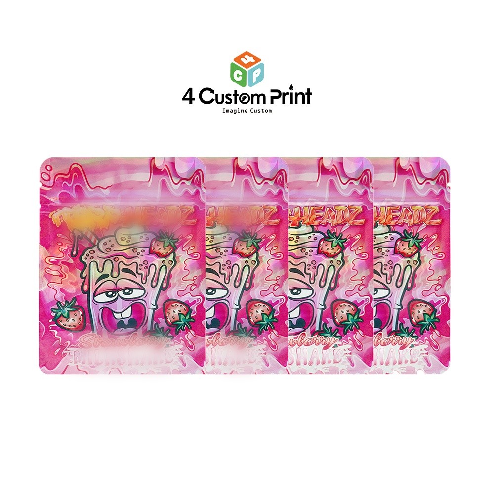 4×5” Mylar Bags Resealable Stand Up Pouches Odor Proof Storage Multi-Purpose