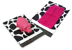 Farmland Safari Combo! Cow, Leopard Print Design 10×13 inch Poly Shipping Mailer