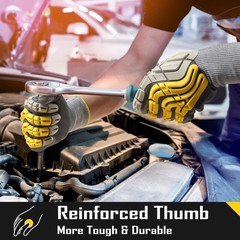 Water-Repellent Utility Gloves with Grip – Perfect for Construction Work