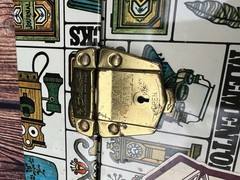 Vintage Metal Ballonoff PORTA FILE Locking Box Storage With KEY