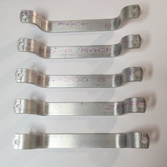 Aluminum Door Drawer Pull Handle 5-5/8″ Length, 3/16″ Hole, 1/8″ Thick 5 pcs Lot