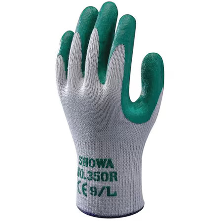 Showa 350Xl-10-V Coated Gloves, Nitrile, Textured, Palm And Fingers, 2 Abrasion