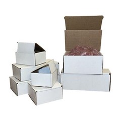 200 8x4x2 White Cardboard Paper Boxes Mailing Packing Shipping Box Corrugated…