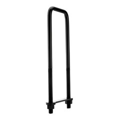 12 inch Square Bend U-Bolt Kits, Heavy Duty Steel Square U-Bolts with 6 inch Tie