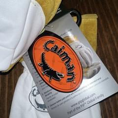 Caiman 1871-6 XL Welding Gloves Straight Cuff Wing Thumb Premium Goatskin New