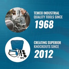 TEMCo 4″ HYDRAULIC KNOCKOUT PUNCH Electrical Conduit Hole Cutter Set KO Tool Kit