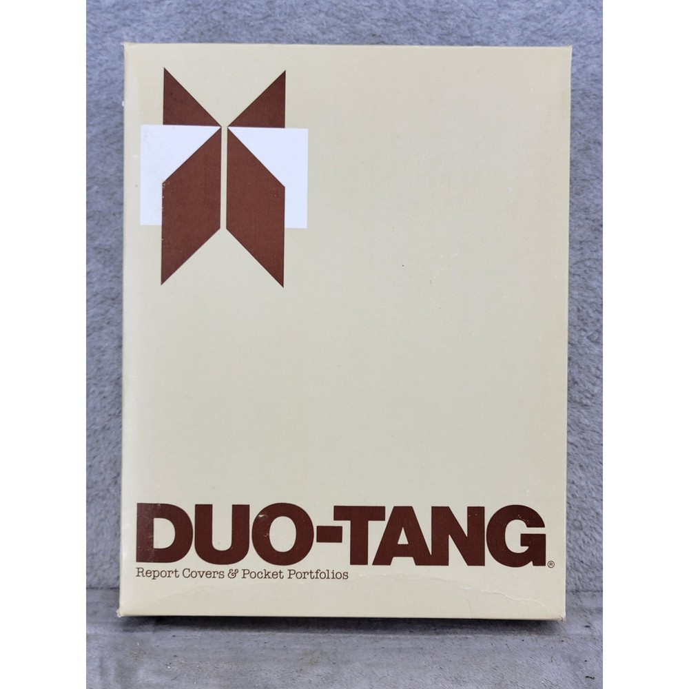 Duo-Tang Double Pocket Portfolio 50125-44 Tan 8.5×11 25 Count Vintage USA Made