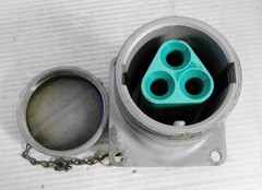 Appleton ACR1033 Pin & Sleeve Receptacle 100A 3W 3P 250VDC 600VAC 50-400Hz