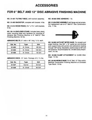 Delta 6″ Belt 12″ Disc Sander Model 31-730 Instruction & Parts List Manual #1591