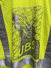 UBS Hi-Vis Yellow/Gray Reflective Short Sleeve Safety Shirt 1X Polyester