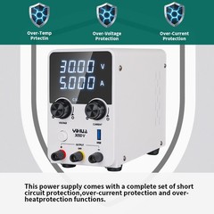 YIHUA 305D-V DC Power Supply 0-30V 0-5A Adjustable Digital Lab Bench Supply