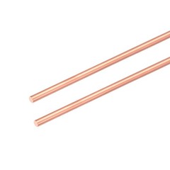 2Pcs 99.99% Pure Copper Round Rod, 1.6mm / 0.06″ Dia 10.2″ Length for DIY