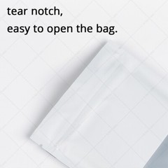 Multi-Color&Size Silver Inside Matte Aluminium Mylar Flat Zip Lock Bag w/Window