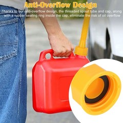 5PCS Universal Gas Can Spout Nozzle Vent Replacement Kit For Plastic Gallon Fuel