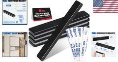 5x Strong Neodymium Bar Magnets, Black Waterproof Epoxy Coated, 60x10x3mm
