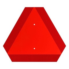 Aluminum Slow Moving Vehicle Safety Sign Slow Moving Vehicle Triangle Red Sign