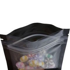 200x Small Clear & Black Zipper Lock Bags Baggie 2.5×3.5in (Free 2-Day Shipping)