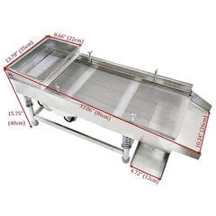 1.5mm Stainless Steel Linear Vibrating Screen Single Layer Sifter Shaker 110V