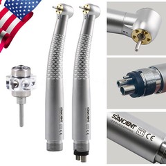 NSK Style Dental LED E-generator High Speed Handpiece 5*Bulb Fiber Optic / Rotor