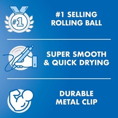 Precise V7 Capped Liquid Ink Rollerball Pens, Fine Point Ink Pens 0.7 mm, Col…