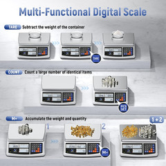 Precision Digital Counting Scale 66Lb/30Kg for Small Parts and Jewelry