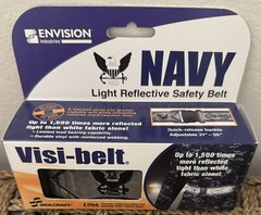 SKILLCRAFT REFLECTIVE PT BELT HIGH VISIBILITY ONE SIZE FITS MOST US NAVY NEW IP