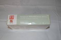 BASIC ~ SYNGUARD NITRILE GLOVES ~ LATEX FREE ~ POWDER FREE ~ 100 COUNT ~ X LARGE
