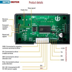 Nema17/Nema23 Stepper Motor Driver Controller Pulse Speed Control Board Module