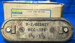 O-Z GEDNEY 1-1/4″ CLIP-ON CONDUIT BODY COVERS BCC-125 BOX OF 10