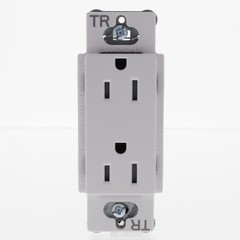 Lutron Snow Duplex Tamper Resistant Receptacle NEMA 5-15R 15A 120V SCRS-15-TR-SW