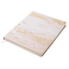 Eccolo 8×10 Pink Marble Hardcover Journal 256 Pages Lay Flat Design