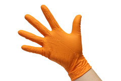 Tiger Grip Nitrile Gloves – 7MIL Hi-VIS Orange – 10 Boxes – 1 Case