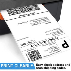 10 Rolls 4×6 Direct Thermal Shipping Labels Zebra 2844 Eltron ZP450 ZP500 ZP505