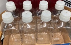 Nalgene Clear Square Storage Bottle 2000mL 64oz PETG Lot of 8