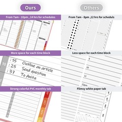 Appointment Book 2026 with Colorful Tabs ,Hardcover Weekly & Monthly Appointment