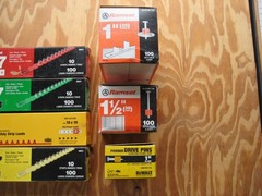 Ramset DeWalt Remington LOT of 27 Caliber Powder Loads & Drive Pins Fasteners