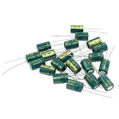 20 PCS 25V 470uF High Frequency Aluminum Electrolytic Capacitor 0.31×0.47in