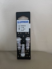 Prevost E-Style 1/4″ M NPT x 7.2 7.4 Regular Quick Coupler Plug, 3 Pieces