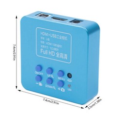 HD 1080p HDMI Industrial Camera C/CS Mount USB 1920 × 1080 60FPS Blue