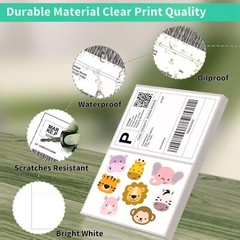 US 2000 Shipping Labels 8.5 x 5.5 Rounded Corner Self Adhesive 2 Per Sheet Blank