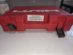 Hilti DX E37 Powder Actuated Concrete Nail Gun, Case & Accessories – Like Ramset