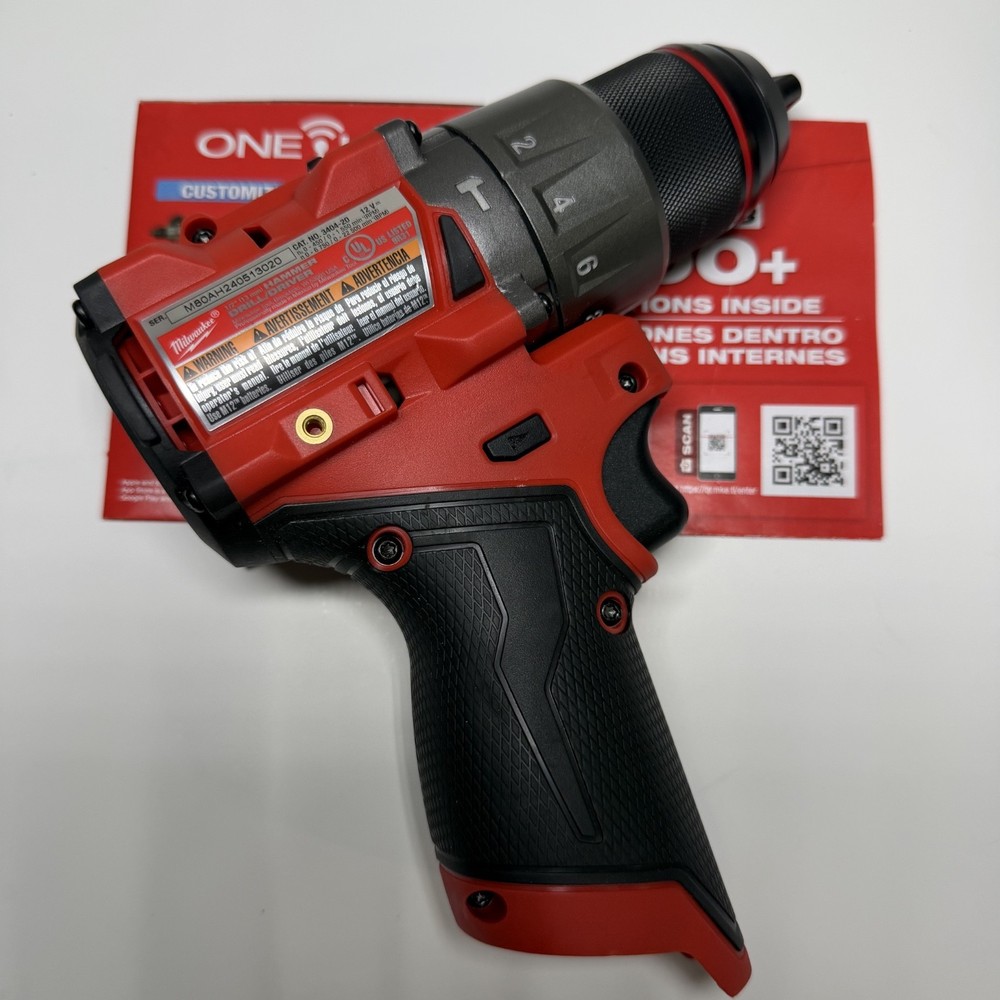 Milwaukee 3404-20 1/2″ M12 Hammer Fuel Brushless Drill Driver