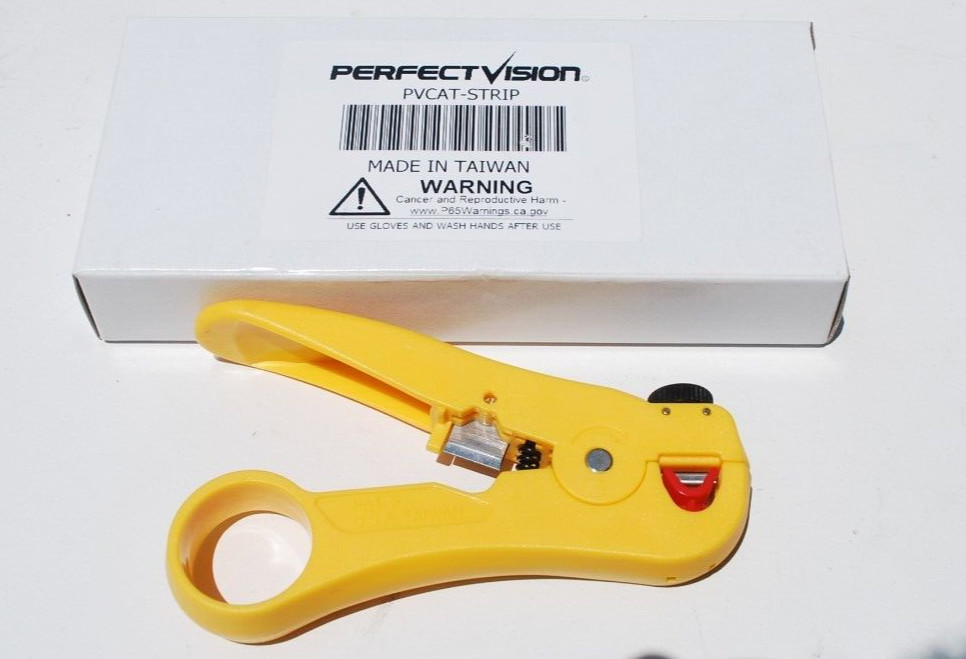 Wire Stripper Cutter UTP/STP CAT5e & 6 Cable Stripping Tool Perfect VISION