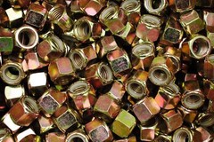 (50) Nyloc Hex Locking Nuts 3/4-10 Yellow Zinc Plated Nylock Grade 8/C