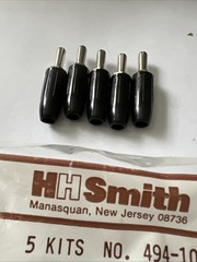 HH SMITH 494-103 BLACK BANANA PLUG 5 PCS KIT NEW IN PACKAGE 30 DAY RETURNS