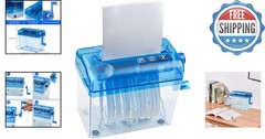 Compact Hand-Powered Paper Shredder – Safe Mini Shredding for Home & Office