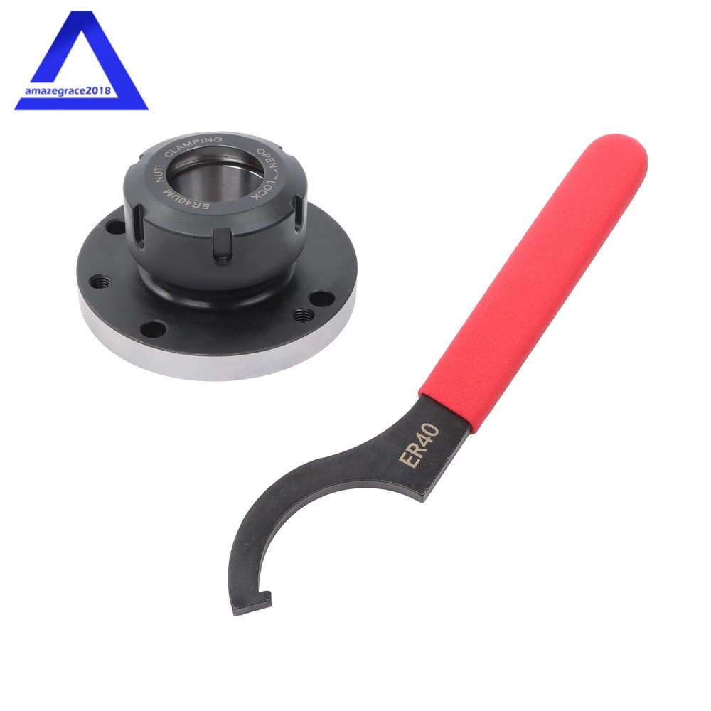 ER40 100mm Outside diameter Collet Chuck Fixture With Wrench Accuracy to 0.005″