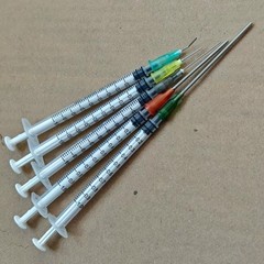 14pc Syringe Set Blunt Tip Needles Assorted Sizes 1ml-60ml Craft Refill Lab Kit