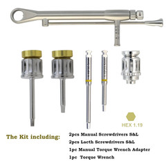 Implant Anthogyr Screwdriver Hex 1.19 Driver Manual Torque Wrench Prosthetic Kit